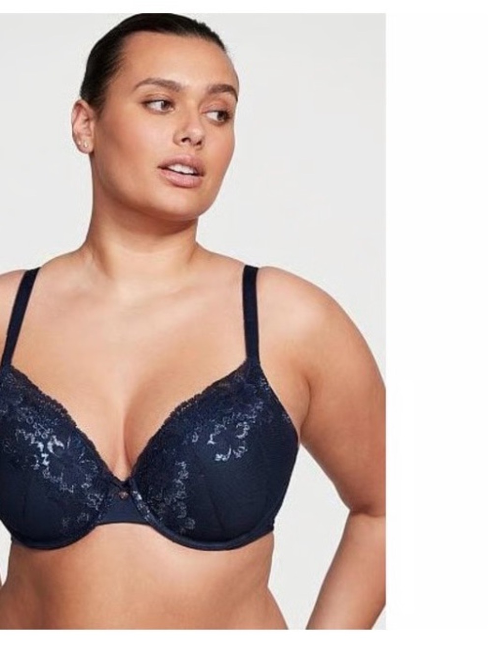 Victoria secret 💙Lace Plunge Bra - Navy